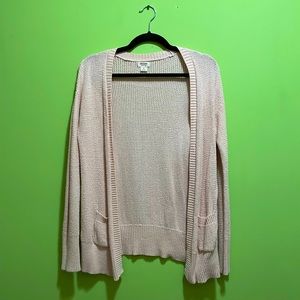 Light pink cardigan from Target